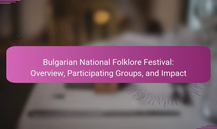 Bulgarian National Folklore Festival: Overview, Participating Groups, and Impact