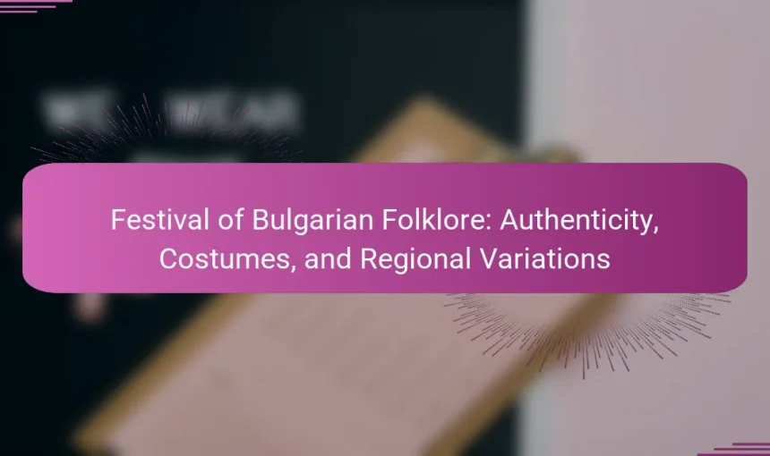 Festival of Bulgarian Folklore: Authenticity, Costumes, and Regional Variations