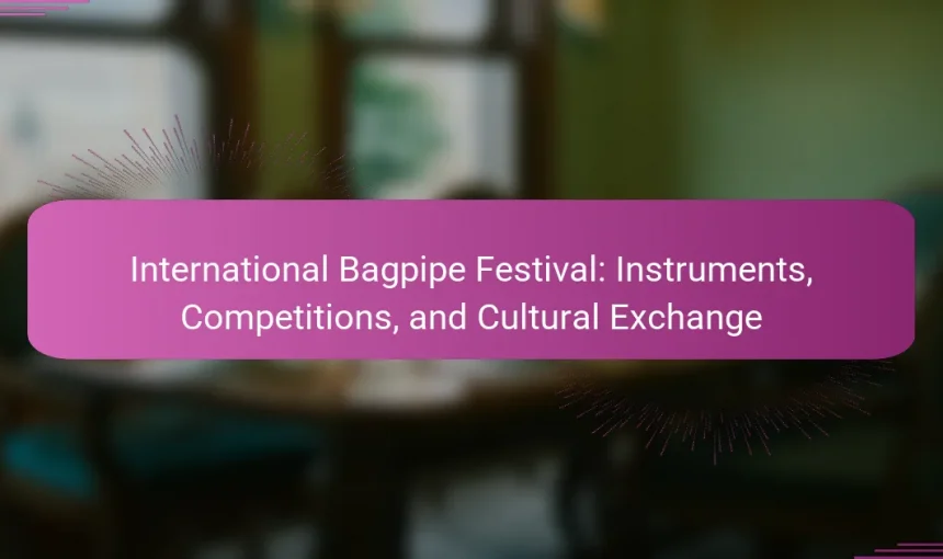 International Bagpipe Festival: Instruments, Competitions, and Cultural Exchange