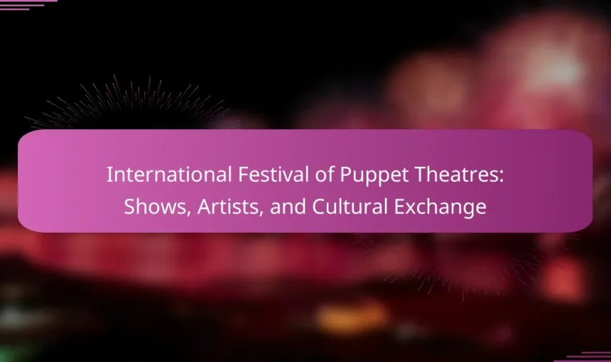 International Festival of Puppet Theatres: Shows, Artists, and Cultural Exchange