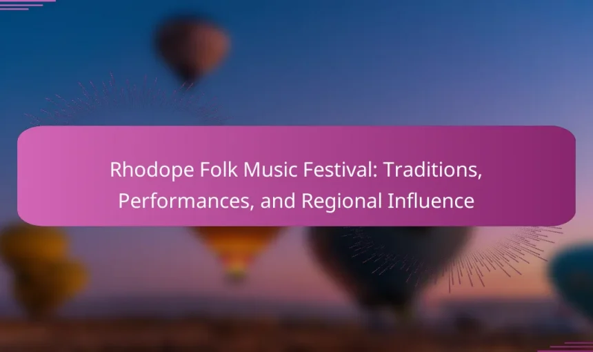 Rhodope Folk Music Festival: Traditions, Performances, and Regional Influence