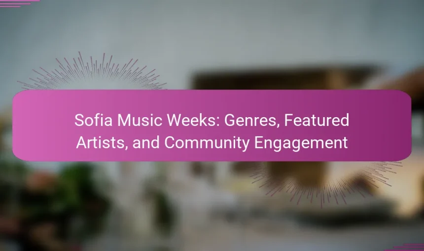 Sofia Music Weeks: Genres, Featured Artists, and Community Engagement