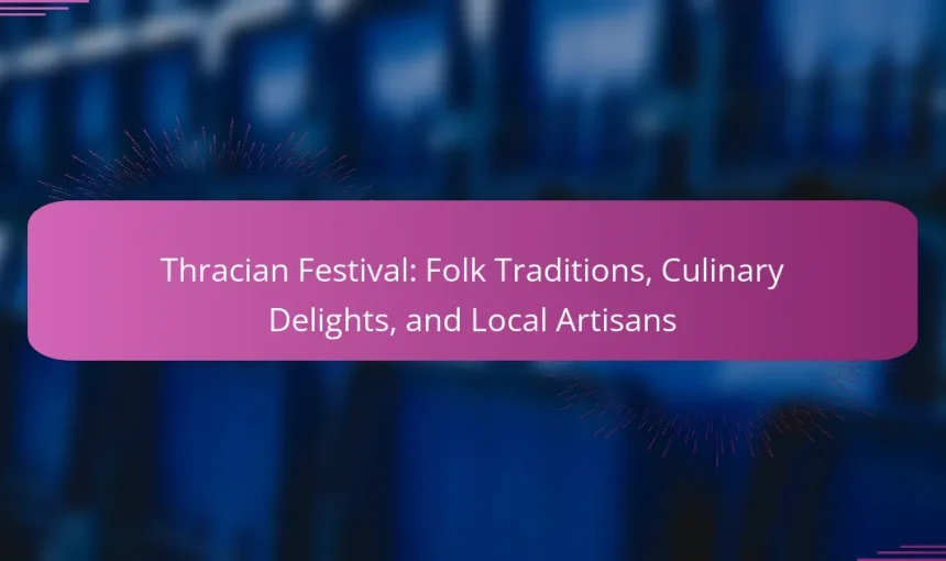 Thracian Festival: Folk Traditions, Culinary Delights, and Local Artisans