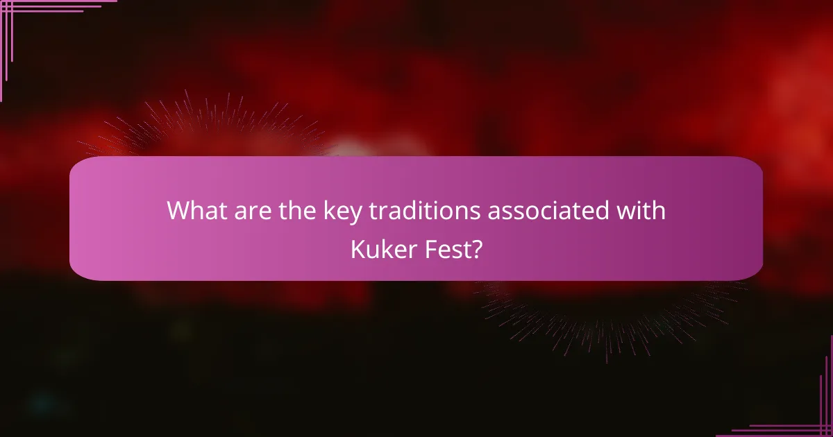 What are the key traditions associated with Kuker Fest?